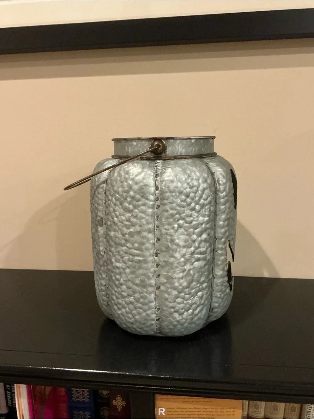 XXL Galvanized Halloween Jack-o-Lantern Luminaria 🎃